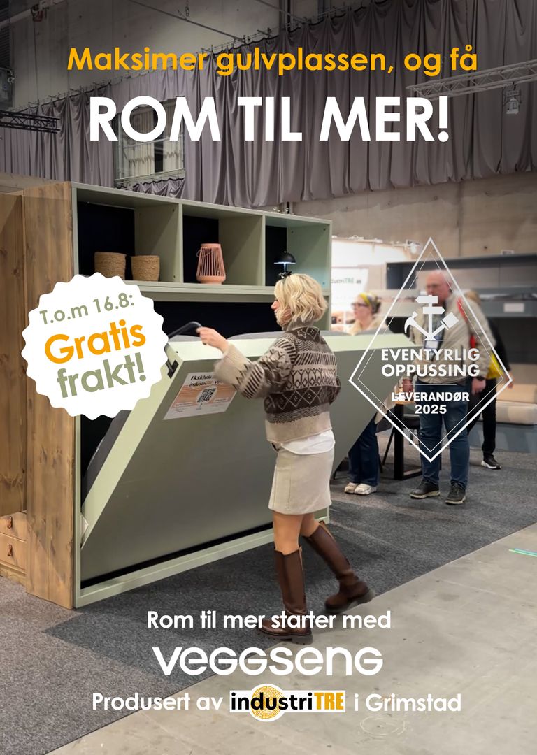 Skap rommet du trenger, og behold komforten. God plass er tidløst. Veggseng.
