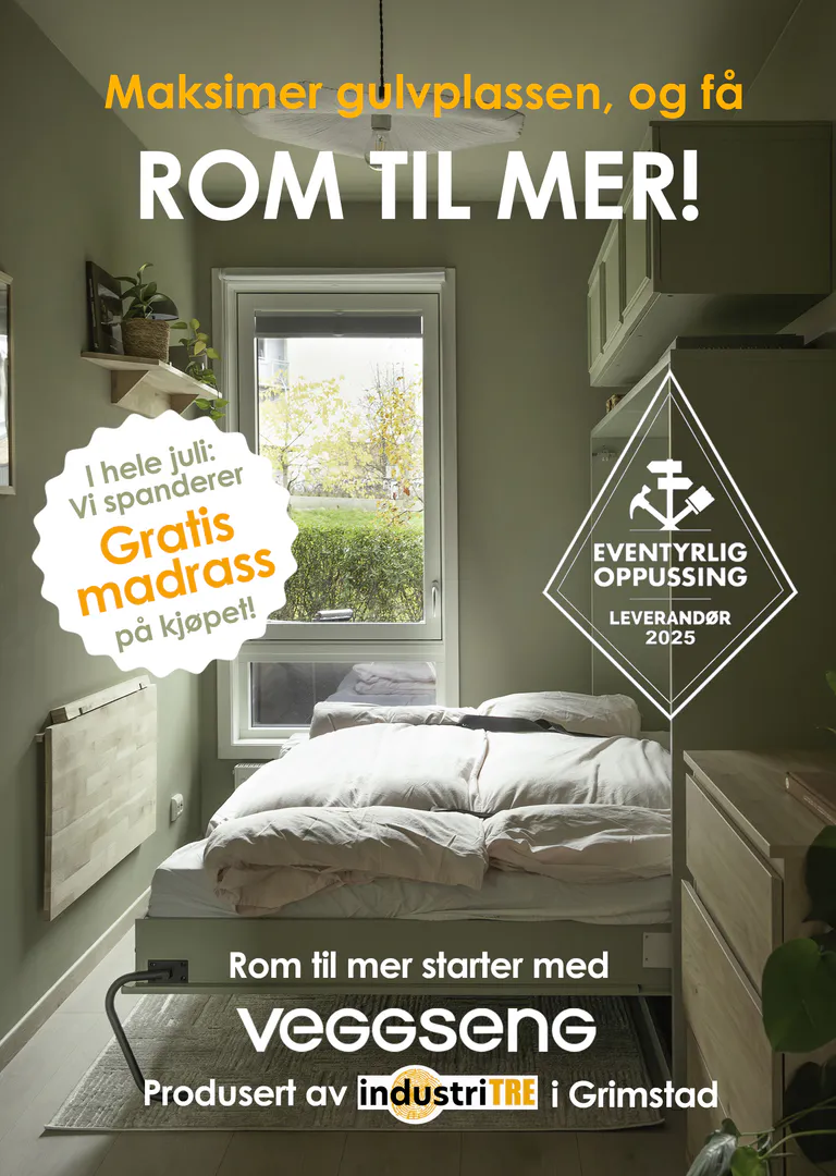 Skap rommet du trenger, og behold komforten. God plass er tidløst. Veggseng.